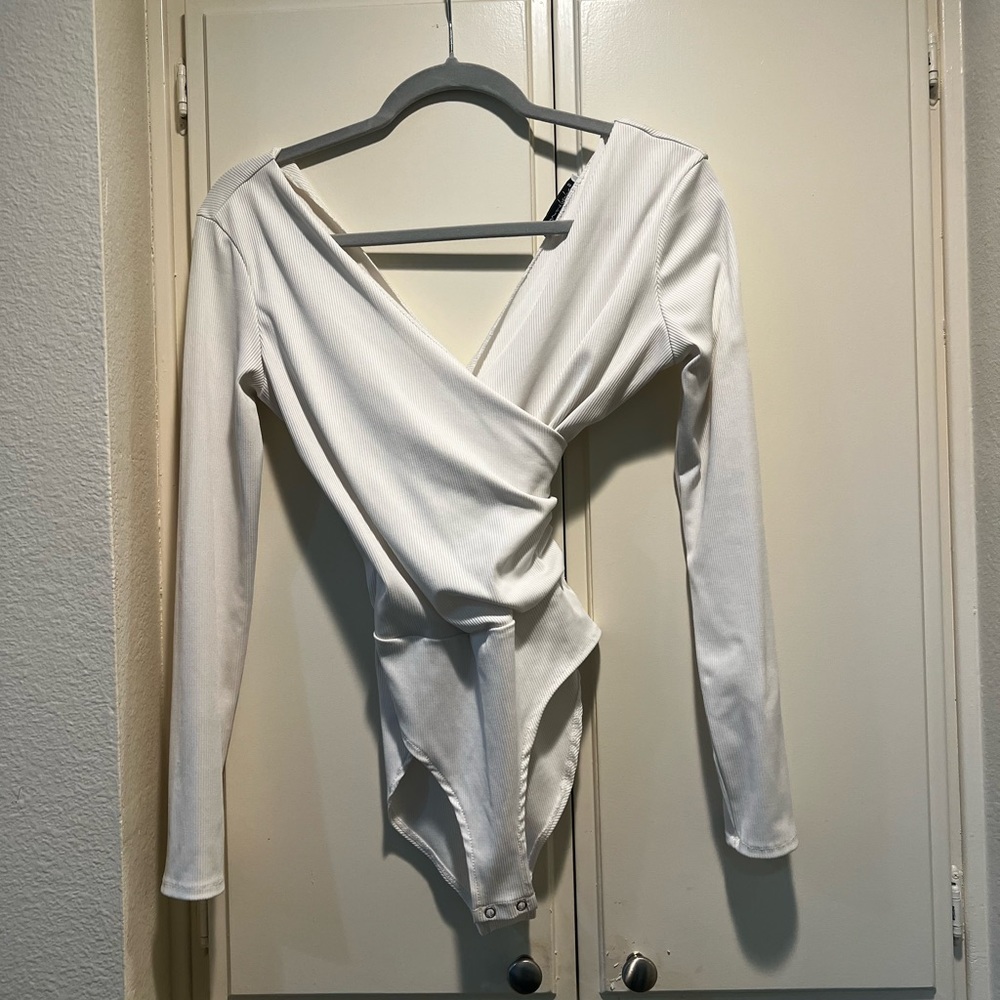 Sexy white bodysuit